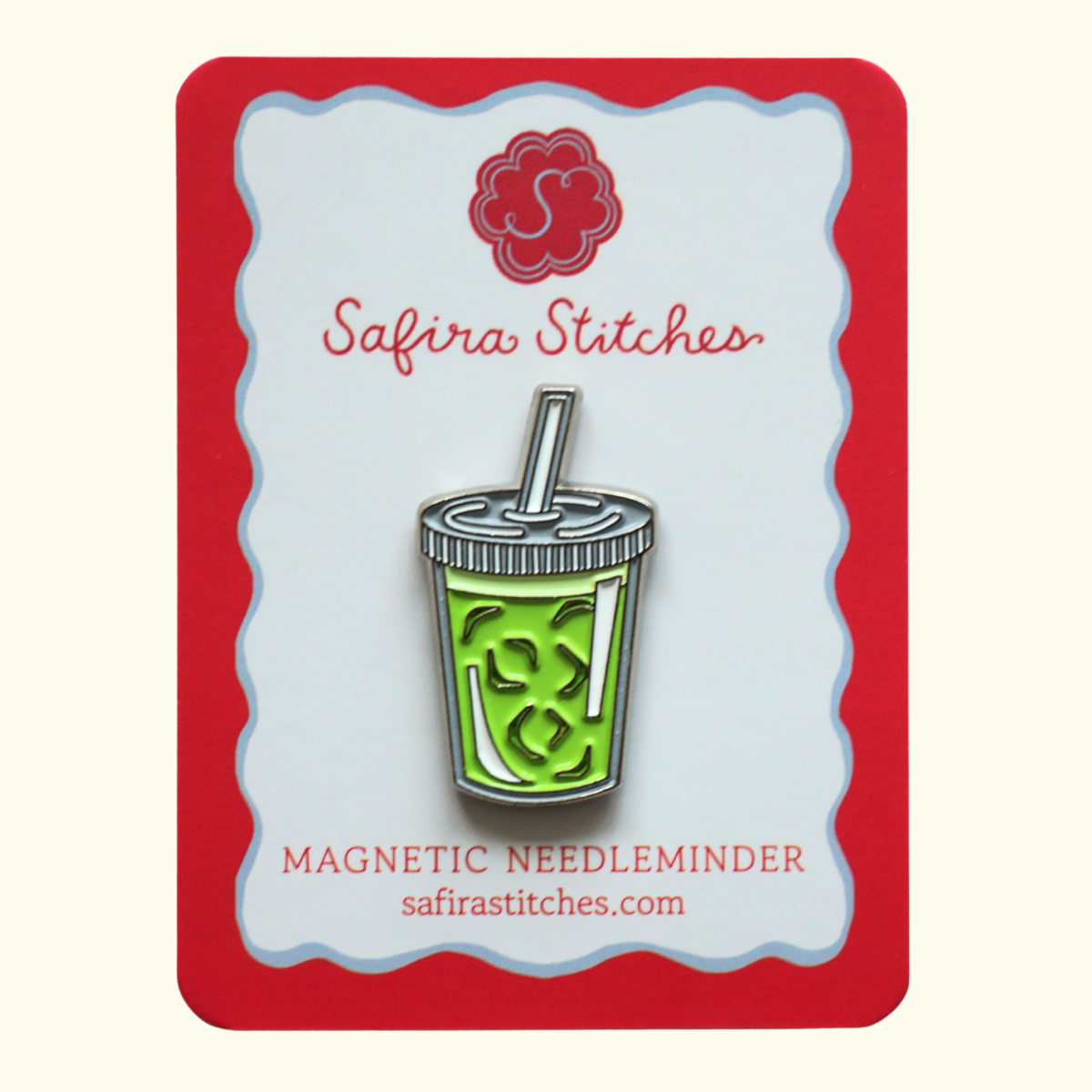 Iced Matcha Latte Needle Minder