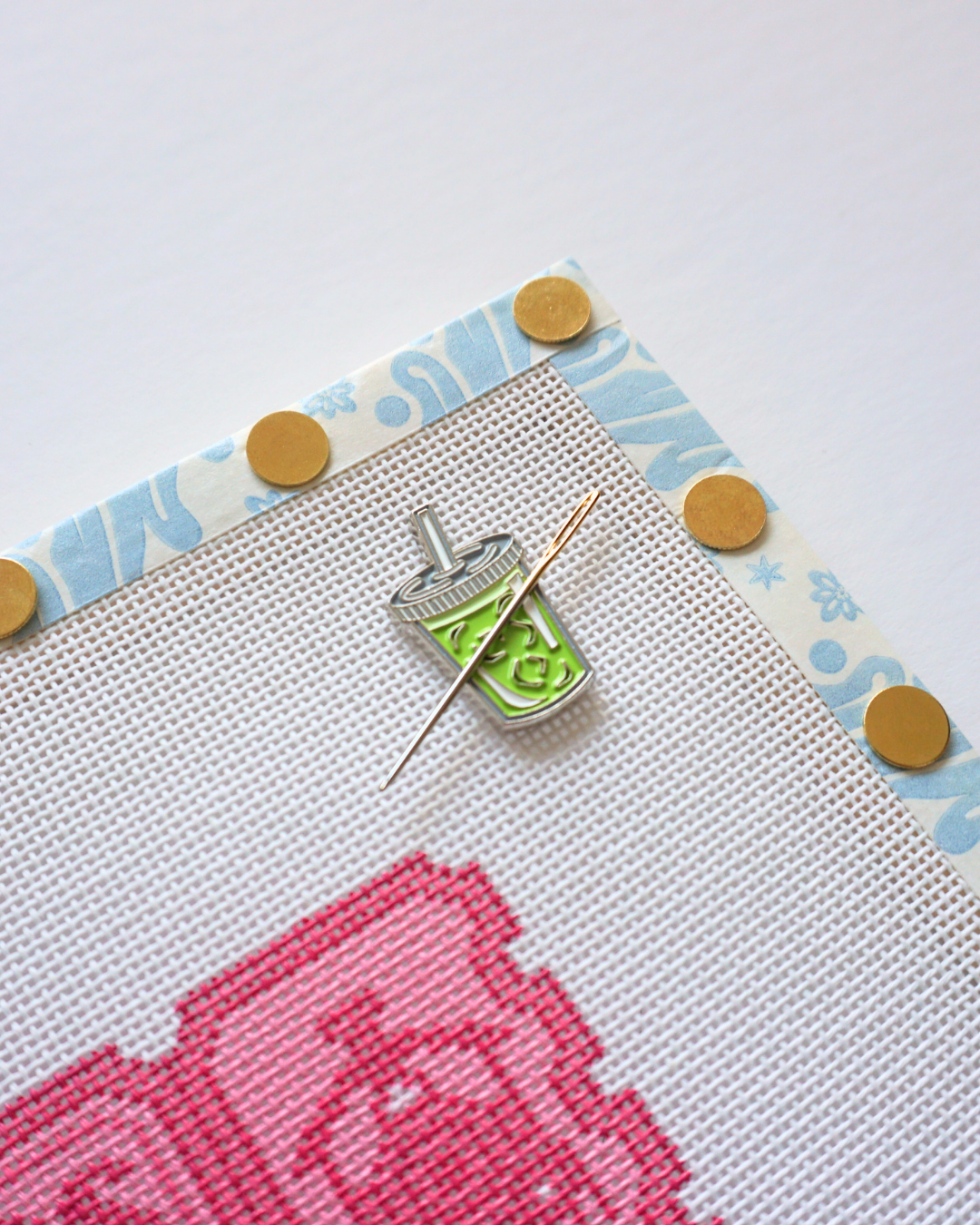Iced Matcha Latte Needle Minder
