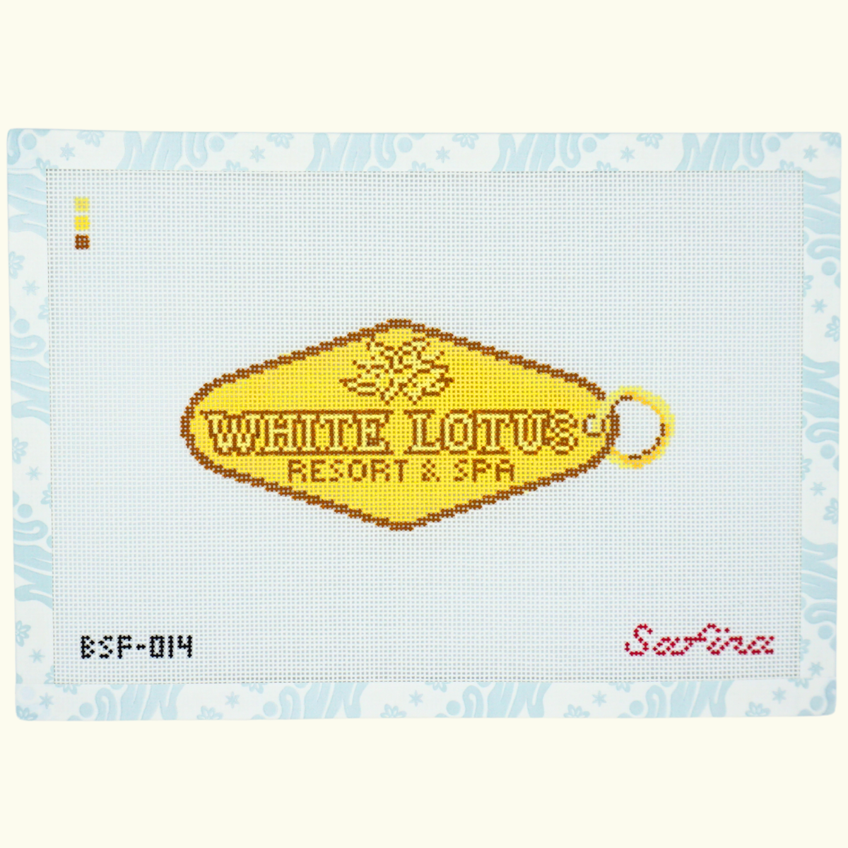 The White Lotus Key Tag